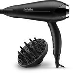 Uscator de par, BaByliss, Ionic, Acoperire ceramica, 2200 W, Negru/Argintiu