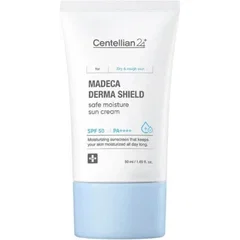 CENTELLIAN24 CENTELLIAN24 Madeca Derma Shield Safe Moisture Sun Cream SPF50 PA++++, 50 ml crema de fata formulata cu TECA Titrated Extract of Centella Asiatica si ceramide, care contribuie la protectia impotriva razelor UVA si UVB si la mentinerea confortului zilnic, Daily