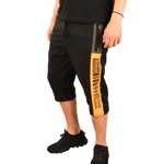 Pantaloni trei sferturi negru cu galben Sporgin - cod 43216, 