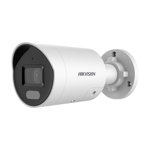 Camera supraveghere Hikvision IP bullet DS-2CD2047G2-LU/SL(2.8mm) C, 4MP, ColorVu -  imagini color 24/7 (color si pe timp de noapte), Acusens -filtrarea alarmelor false dupa corpul uman si masini, alarma audio si luminoasa, comunicare audio bidirectionala, senzor 1/1.8" Progressive Scan CMOS