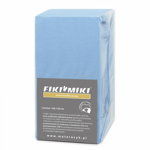 Cearceaf cu elastic jerse bumbac Fiki Miki, 120 x 60 cm, bleu