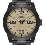 Ceasuri Barbati Nixon The Corporal Bracelet Watch 48mm Black Black Khaki