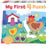 Puzzle My First 4 in 1 6 5 7 8 piese Farm Mothers Babies
