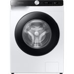 Masina de spalat rufe frontala Samsung WW80T504DAEAS7, 8 kg, 1400 rpm, clasa A, adancime 55 cm, AI Control, program Hygiene Steam, motor Digital Inverter, tehnologie Eco Bubble, curatare tambur, sertar StayClean, alba