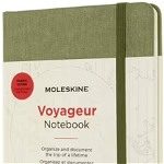 Jurnal - Moleskine Voyageur - Fabric Hard Cover, Medium - Elm Green | Moleskine, Moleskine