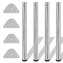 Picioare de masa reglabile pe inaltime, crom, 710 mm, Gossi