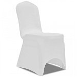 Husă de scaun elastică, 50 buc., alb, Casa Practica