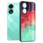 Husa pentru Oppo A78 4G cu sticla securizata SKYDDAR Oddysey - Fiery Ocean