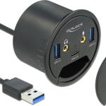 Deblocați HUB USB 1x USB-C + 2x USB-A 3.2 Gen1 (62794), Delock