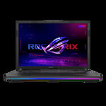 Laptop Gaming ASUS ROG Strix SCAR 18, G834JY-N6035, i9-13980HX, 18-inch, QHD+ 16:10 (2560 x 1600, WQXGA), 240Hz, (RTX4090), Intel UHD Graphics, 16GB DDR5-4800 SO-DIMM *2, 1TB + 1TB PCIe 4.0 Performace, Mobile Intel HM770 Express Chipsets, MUX Switch + Op, Asus