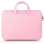 Husa Geanta Upzz Tech Protect Airbag Compatibila Cu Laptop 15 - 16 Inch, roz