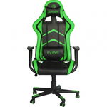 Scaun gaming Marvo CH-106 GREEN Negru/Verde, Piele, Metal