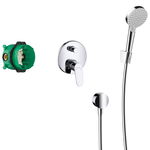 SISTEM DUS INCASTRAT CROMETTA S 240 1JET, CROM, Hansgrohe