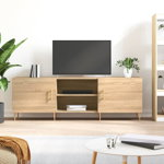 vidaXL Comodă TV, stejar sonoma, 150x30x50 cm, lemn compozit, vidaXL