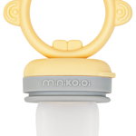 Dispozitiv de hranire Minikoioi, 100% Premium Silicone – Mellow Yellow / Powder Grey, Minikoioi