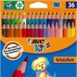 Creioane colorate BIC Evolution, 36 culori