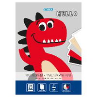 Set de 10 cartoane A4 Stylex, greutate 350gr/m2, 5 culori 46490