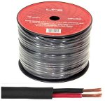 Cablu difuzor rotund, 2 x 2.5 mm, 100 m, Negru, LTC