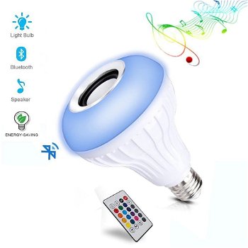 Bec LED inteligent, RGB, BT, E27, 12W, temperatura lumina Rece/Calda, compatibil Android/iOS, 