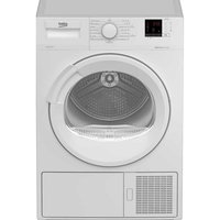 Uscator de rufe Beko DS8452TA, Cu pompa de caldura, 8 kg, 15 programe, Ecosense, Child Lock, Display, Alb