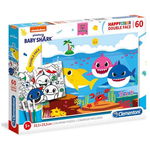 Puzzle Clementoni Baby Shark Happy Color Double Face 60 Piese