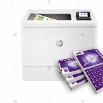 Imprimanta HP Color LaserJet Enterprise M554dn - Pachet PROMO cu 1 top etichete in coala A4 la alegere GRATUIT