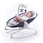 Sezlong 3 in 1 Tiny Love Rocker Napper 0 luni + albastru cu alb, TINY LOVE