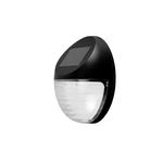 Lampa solara LED de perete, IP44 pentru exterior, autonomie 12 ore, neagra