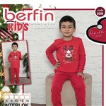 Pijama Copii Baieti Interlok Craciun 2056 Engros, Berfin