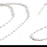 Colier perle de cultura albe lunguiete 6-8mm, StoneMania Bijou