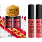 NYX Professional Makeup Limited Edition Xmass 2022 Mrs Claus Oh Deer Soft Matte Lip Cream Set set îngrijire buze