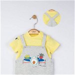 Set salopeta cu tricou de vara pentru bebelusi Marathon, Tongs baby, Tongs baby