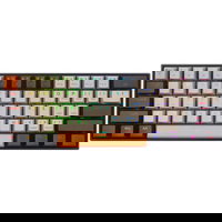 Tastatura Redragon Draconic Pro, RGB LED, USB/USB Wireless/Bluetooth, Black-Grey