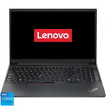 Laptop LENOVO ThinkPad E15 Gen 4, Intel Core i5-1235U pana la 4.4GHz, 15.6" FHD, 8GB, SSD 256GB, Intel Iris Xe Graphics, Free DOS, negru