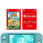 Consola Nintendo Switch Lite Turquoise + Jocul Animal Crossing & Abonament Nintendo Switch 3 luni NSW