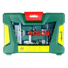 Set 41 accesorii, Bosch V-Line, 2607017316 + geanta