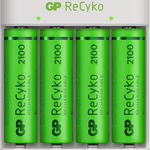 Incarcator GP BATTERIES E411+ 2100mAh AA pentru 4 baterii, NiMH