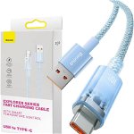 Cablu USB Baseus Cablu de încărcare rapidă Baseus USB la USB-C 6A,1m (albastru), Baseus