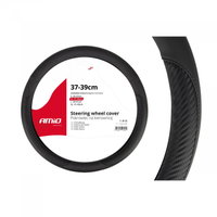 Husa volan negru + carbon SWC-17-M 37-39cm