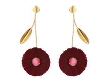 Bijuterii Femei Kate Spade New York Posh Poppy Statement Earrings Burgundy