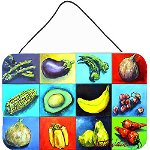 Caroline`s Treasures Fructe și legume mixte de perete sau usi agățat printuri Multicolore 8x12, 