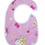 Baveta bebe, Hello Kitty, roz deschis, 0-6 luni