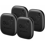 Set de 4 eufy Security SmartTrack Link, compatibil cu iOS, Rezistent la apa, Negru, eufy