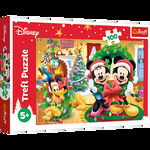 Puzzle Trefl Disney Mickey Mouse, Magia Craciunului 100 piese