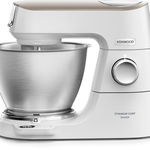 Robot de bucatarie Kenwood Titanium Chef Baker KVC65.001WH, 0W20011376, 1200 W, vas 5L, 10 trepte viteza, cantar integrat, 3 accesorii patiserie, alb, Kenwood