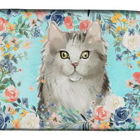 Caroline`s Treasures Carolines Comorile CK3395DDM Ragamuffin flori de primăvară Dish uscare Mat Multicolore 14 x 21, 