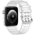 Hurtel Strap Triple Protection pasek Apple Watch SE, 8, 7, 6, 5, 4, 3, 2, 1 (41, 40, 38 mm) opaska bransoleta przezroczysty, Hurtel
