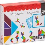 Puzzle magnetic educativ din lemn - Tangram