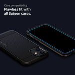 Folie sticla cu sistem de montare Case friendly Spigen ALM Glass FC compatibila cu Samsung Galaxy A52 4G/5G si Galaxy A52s 5G Black, Spigen