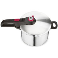 Oala sub presiune Tefal Secure 5 Neo Color, capacitate 6 litri, inox, argintiu, inductie